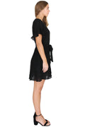 Avril Wrap Dress - Black