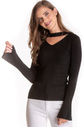 Lucia Knit Top - Black