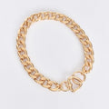 Chain Link Lover Necklace - Gold